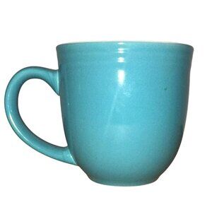 Room Essentials Turquoise Stoneware Coffee Mug Dishwasher & Microwave Safe 14 Oz